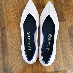 Rothy's Soft Pink Pointed Loafers
